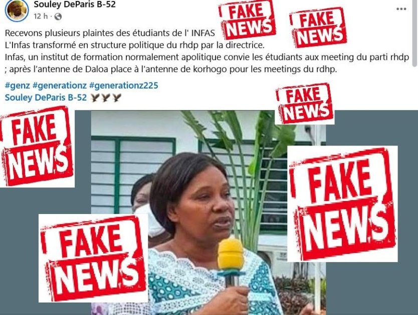 🚫 FAKE NEWS : Cette publication sur l'INFAS est mensongère